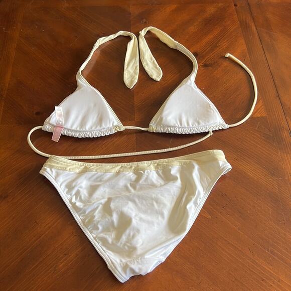 Victoria’s Secret Size S White & Cream 2 Piece Bikini - Picture 2 of 7